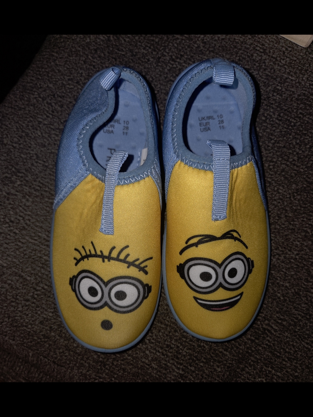 Primark Kids Yellow & Blue Minions Water Shoes